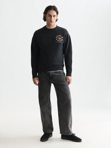Front And Back Artwork Relaxed Fit Sweatshirt - Meteorite