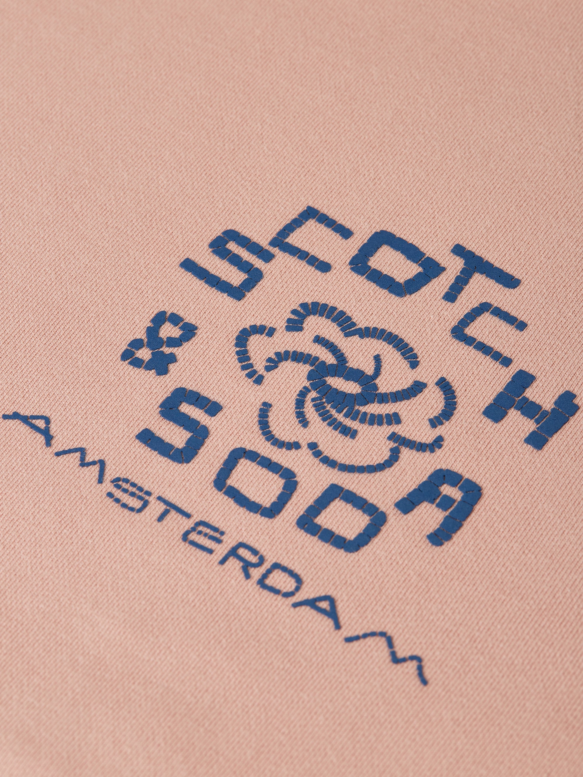Front And Back Artwork Relaxed Fit Sweatshirt - Misty Rose