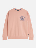Front And Back Artwork Relaxed Fit Sweatshirt - Misty Rose