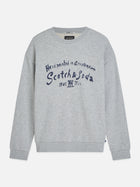 Front Chest Artwork Relaxed Fit Sweatshirt - Grey Melange