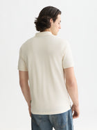 Seasonal Core Pique Chest Logo Regular Fit Polo - Eggnog