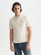 Seasonal Core Pique Chest Logo Regular Fit Polo - Eggnog
