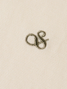 Seasonal Core Pique Chest Logo Regular Fit Polo - Eggnog