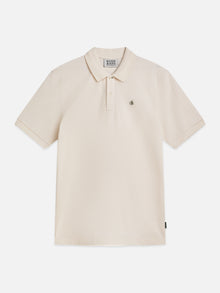 Seasonal Core Pique Chest Logo Regular Fit Polo - Eggnog