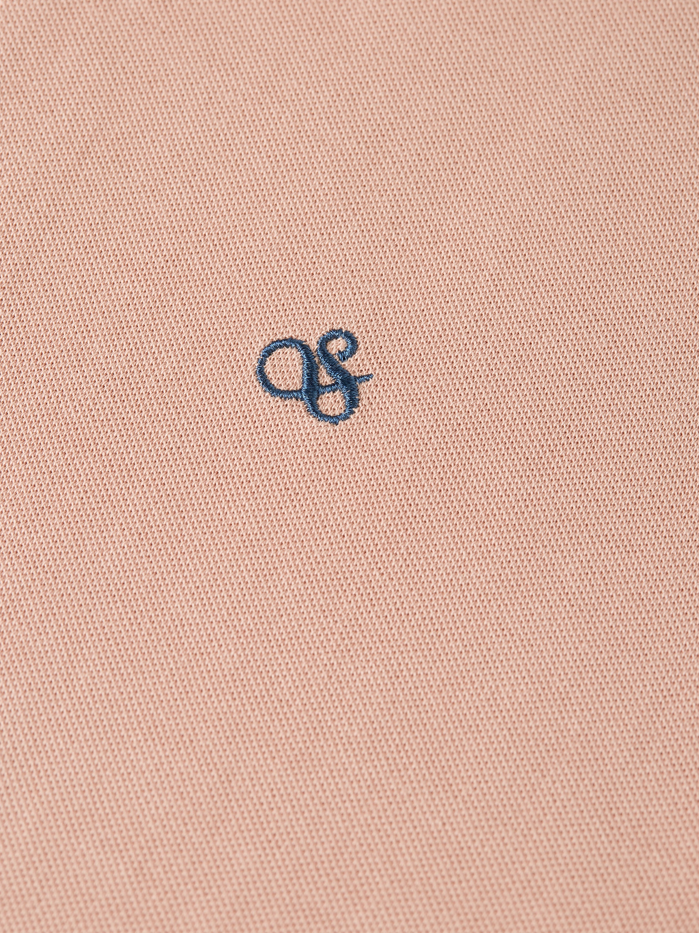 Pique Garment Dyed Relaxed Fit Polo - Misty Rose