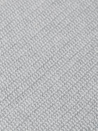 Seasonal Core Structured Knitted Regular Fit Polo - Grey Melange