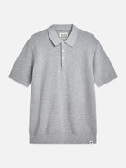 Seasonal Core Structured Knitted Regular Fit Polo - Grey Melange