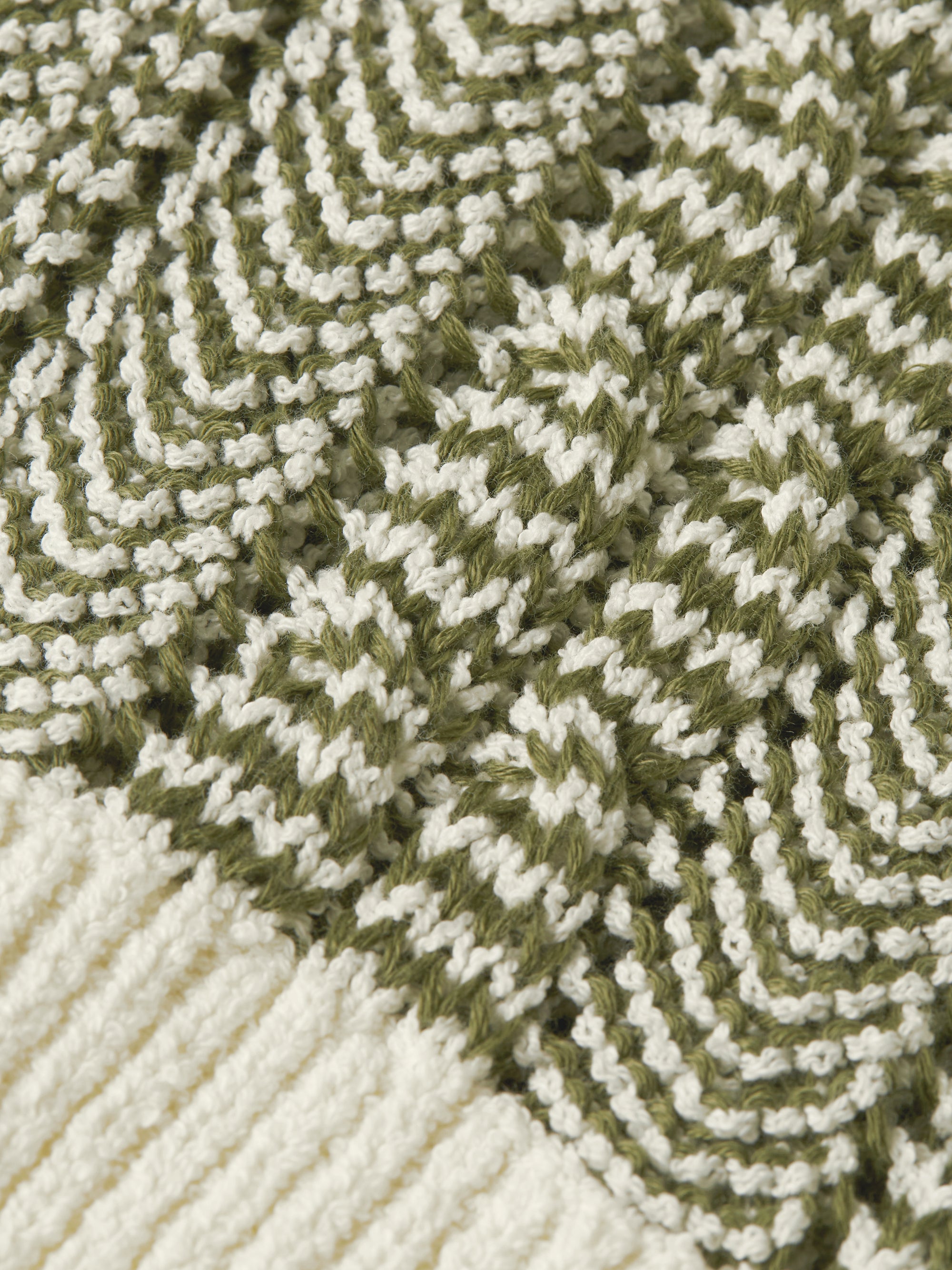 Multi Stitch Extra Dropped Shoulder Polo - Eggnog Melange