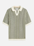 Multi Stitch Extra Dropped Shoulder Polo - Eggnog Melange