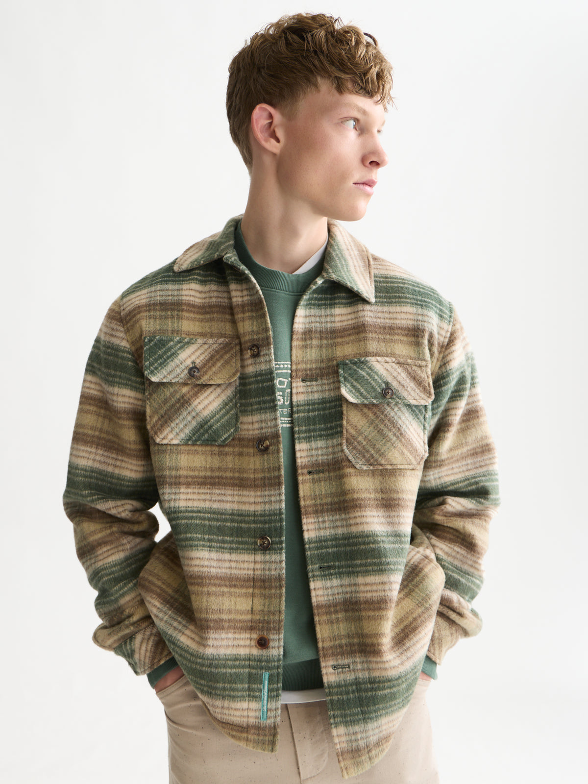 Checked Overshirt - Dark Forest Check-1