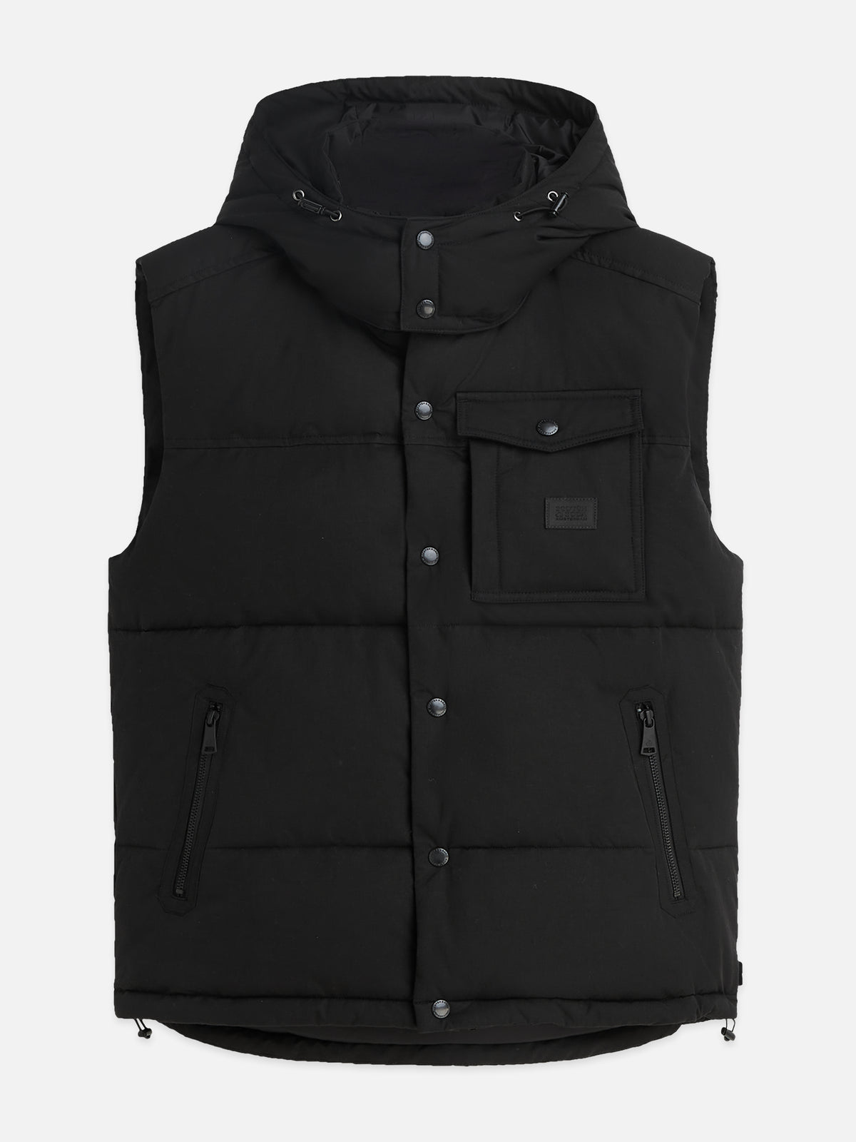 Hooded Puffer Vest - Meteorite