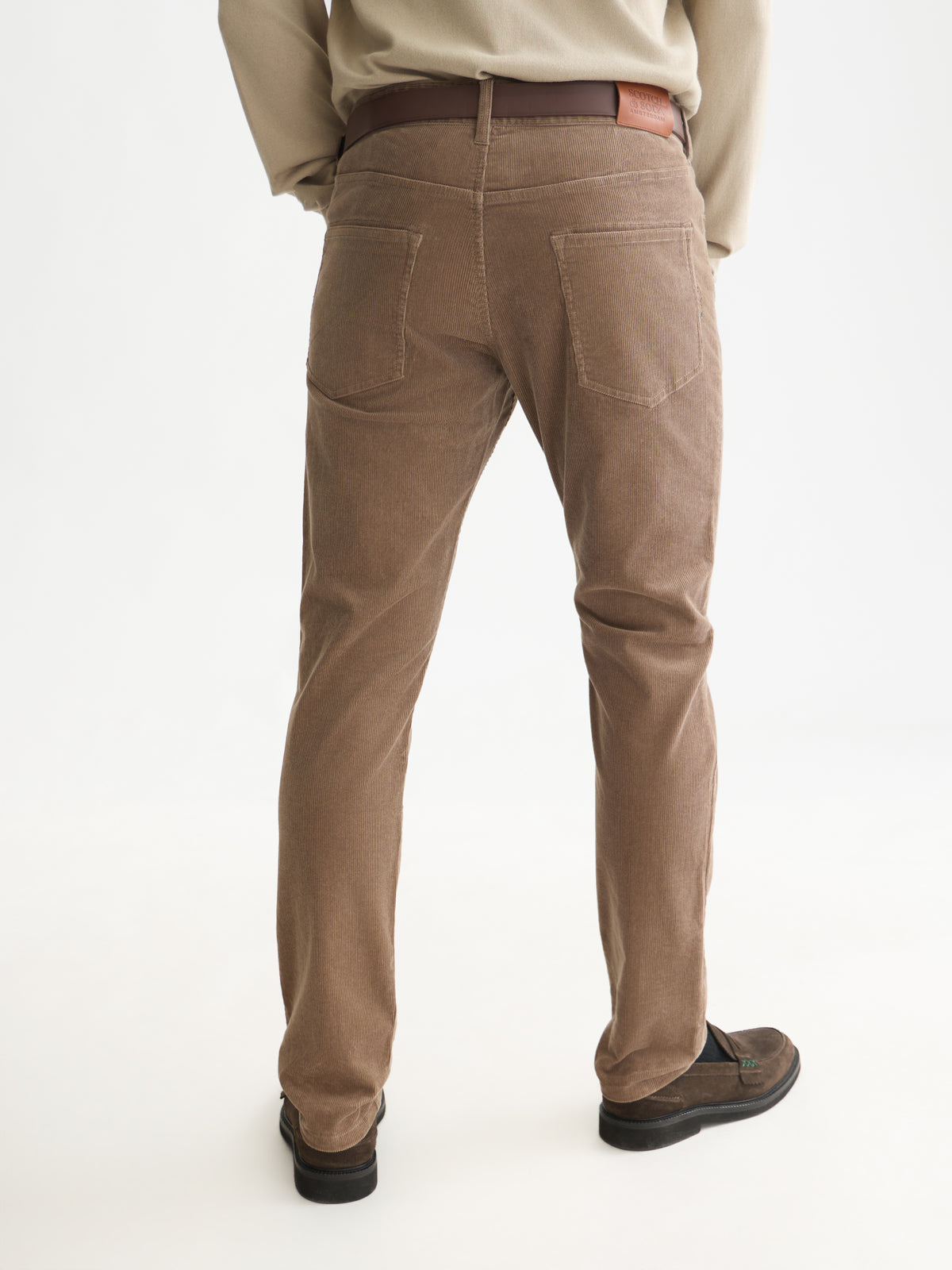 Ralston Stretch Cotton Corduroy 5-Pocket Pant - Walnut-2