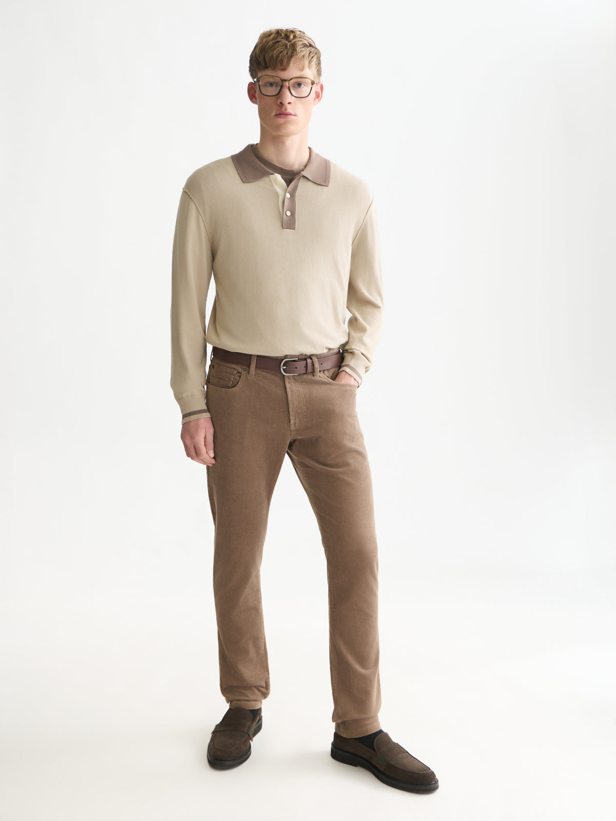 Ralston Stretch Cotton Corduroy 5-Pocket Pant - Walnut-3