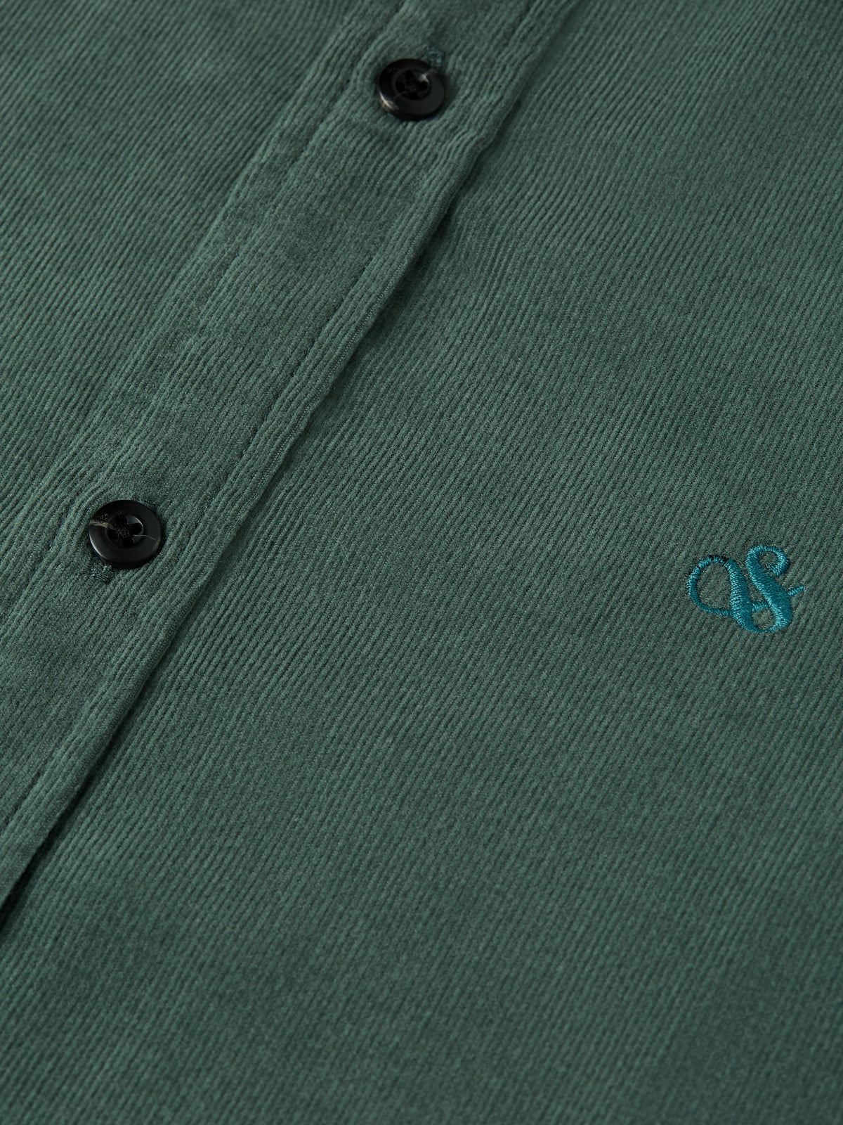 Fine Corduroy Regular-Fit Shirt - Dark Forest