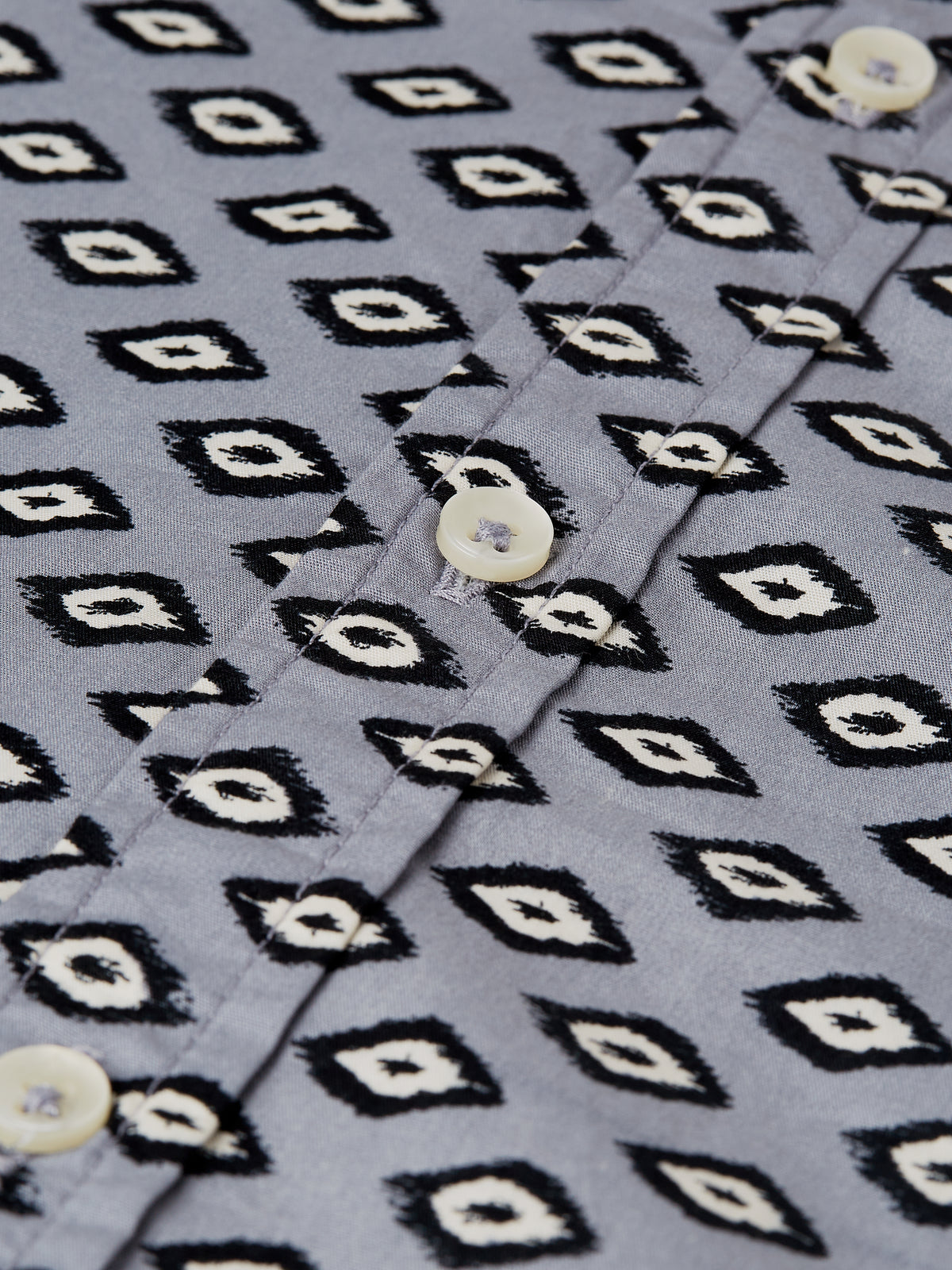 Micro Printed Slim-Fit Shirt - Glitch Geo Tradewinds