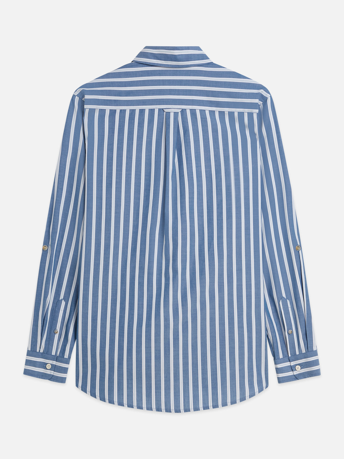 Yarn-Dyed Striped Regular-Fit Shirt - Ensign Blue Stripe