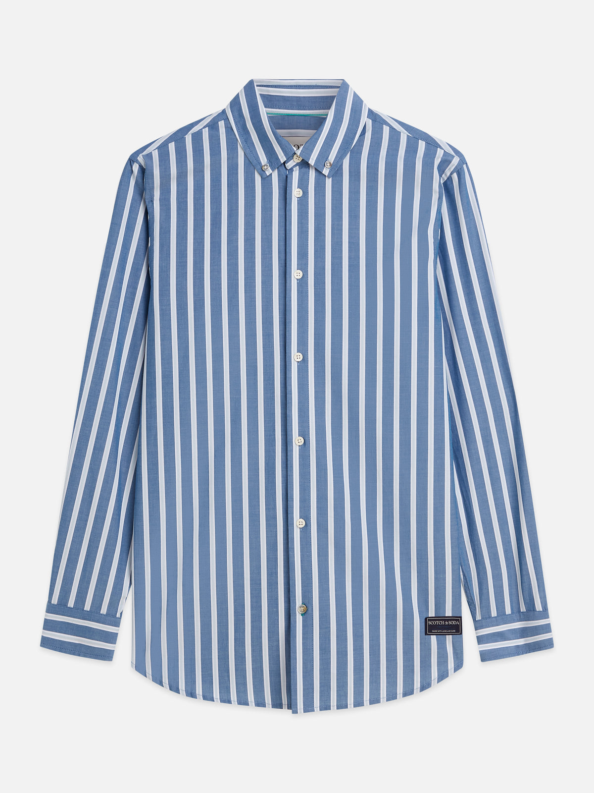 Yarn-Dyed Striped Regular-Fit Shirt - Ensign Blue Stripe