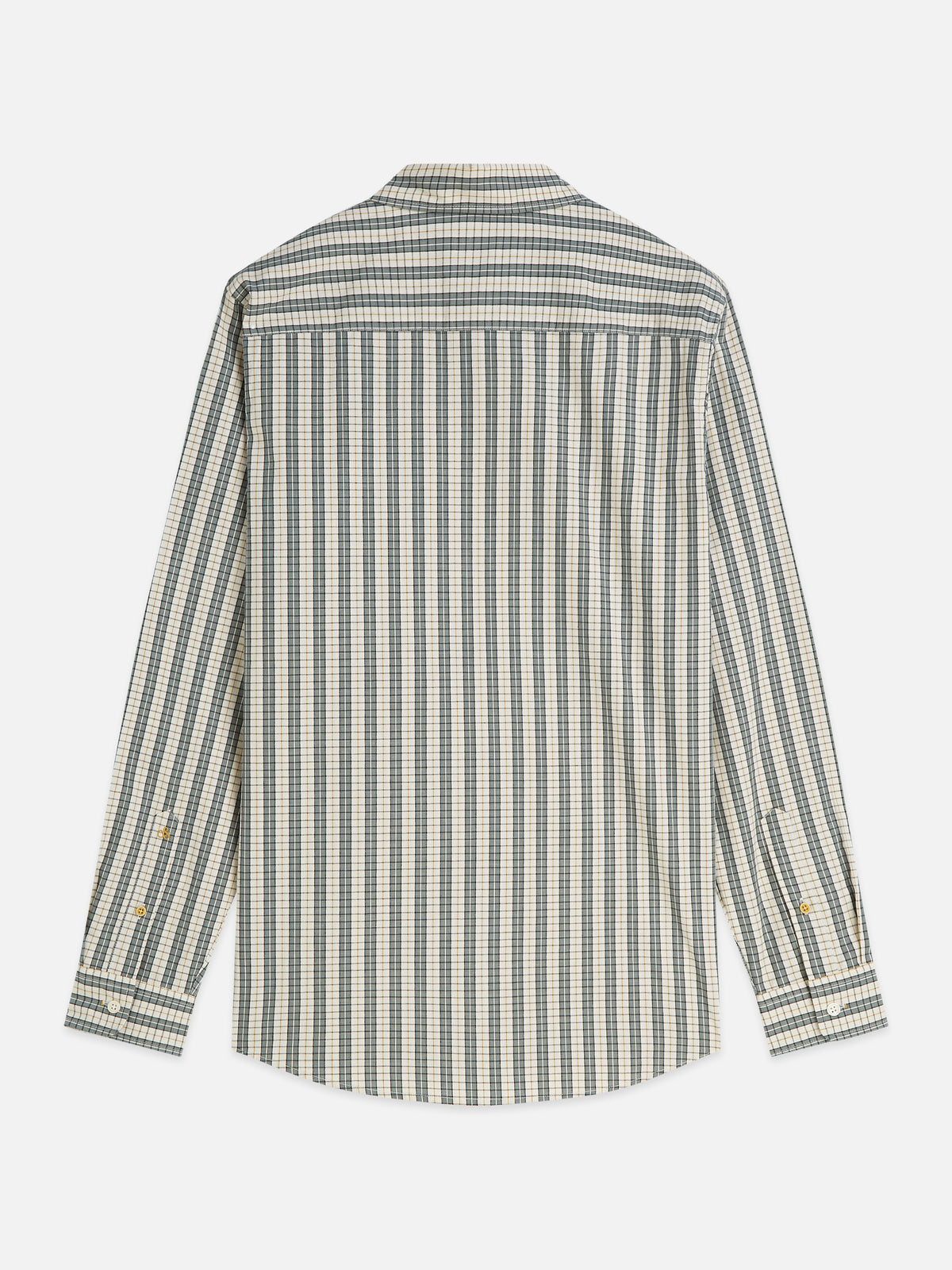 Micro Checked Regular-Fit Shirt - Dark Forest Stripe
