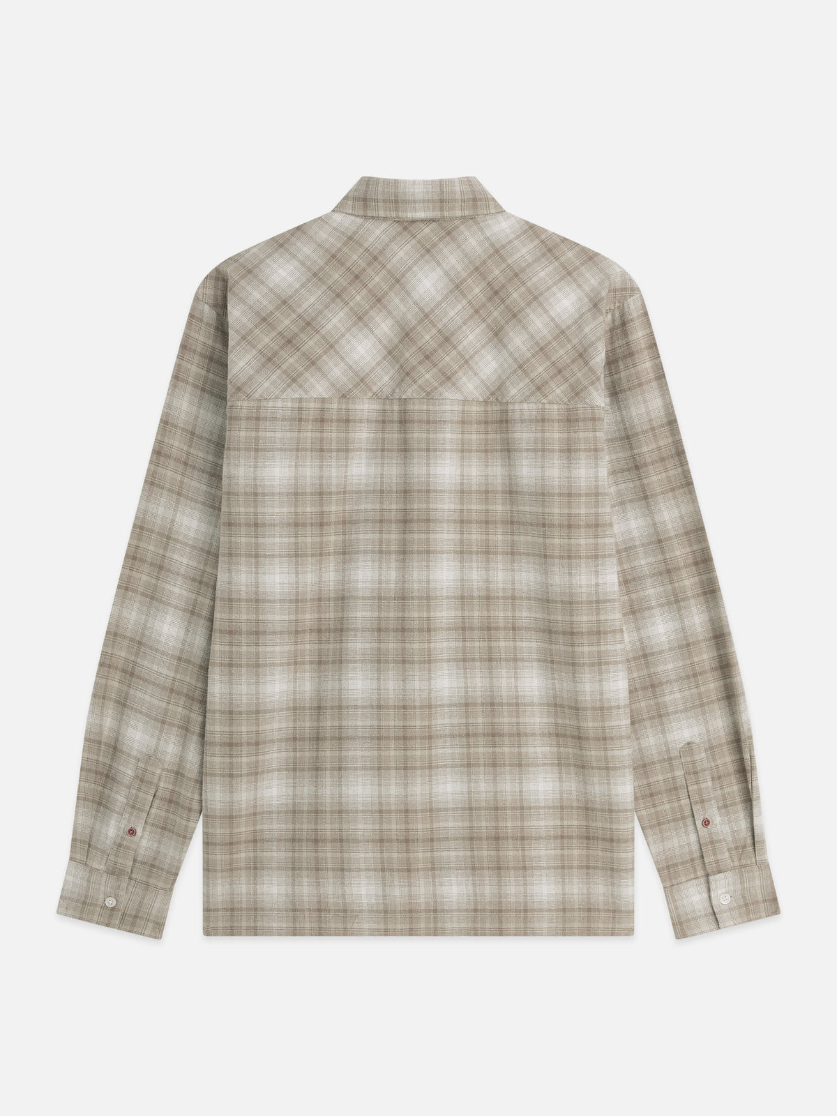 Flannel Checked Relaxed-Fit Shirt - Walnut Check
