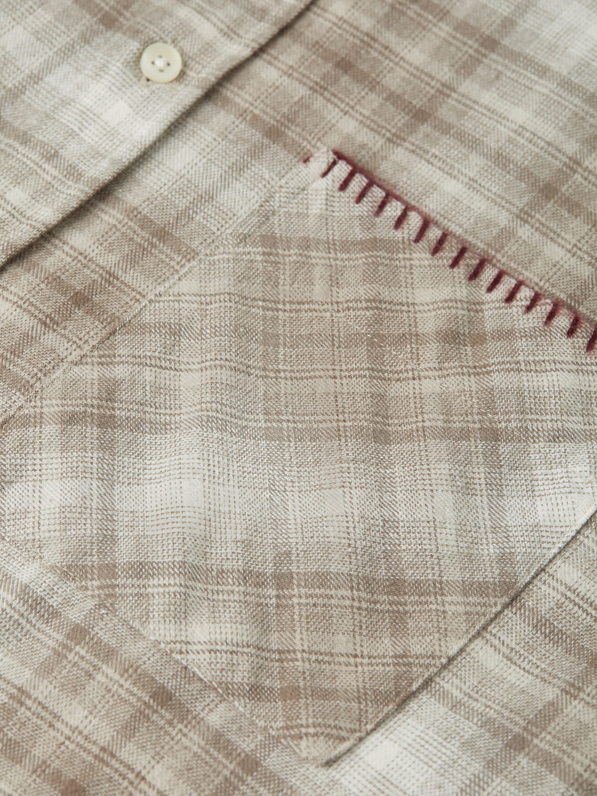 Flannel Checked Relaxed-Fit Shirt - Walnut Check