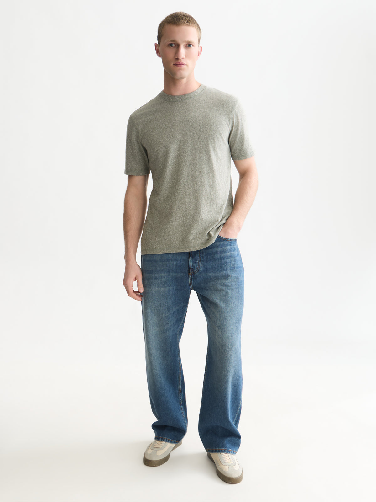 Melange Regular-Fit T-Shirt - Forest Night Melange-3