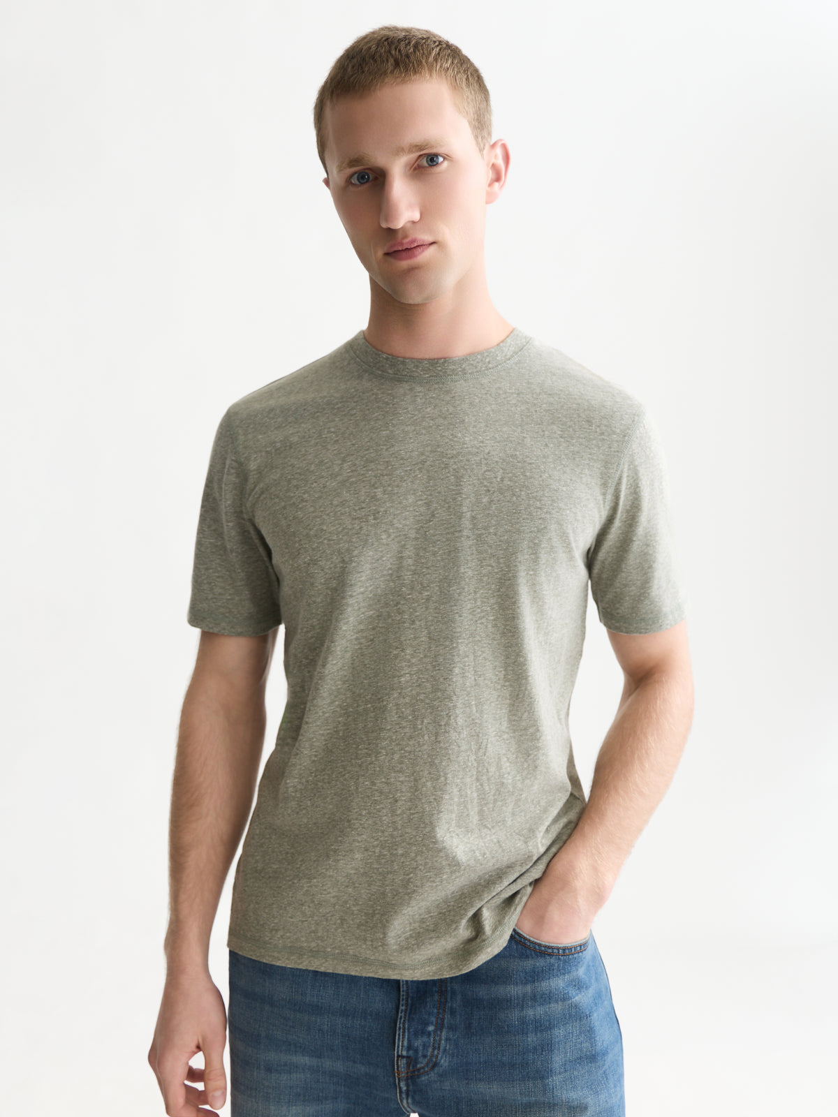 Melange Regular-Fit T-Shirt - Forest Night Melange-1