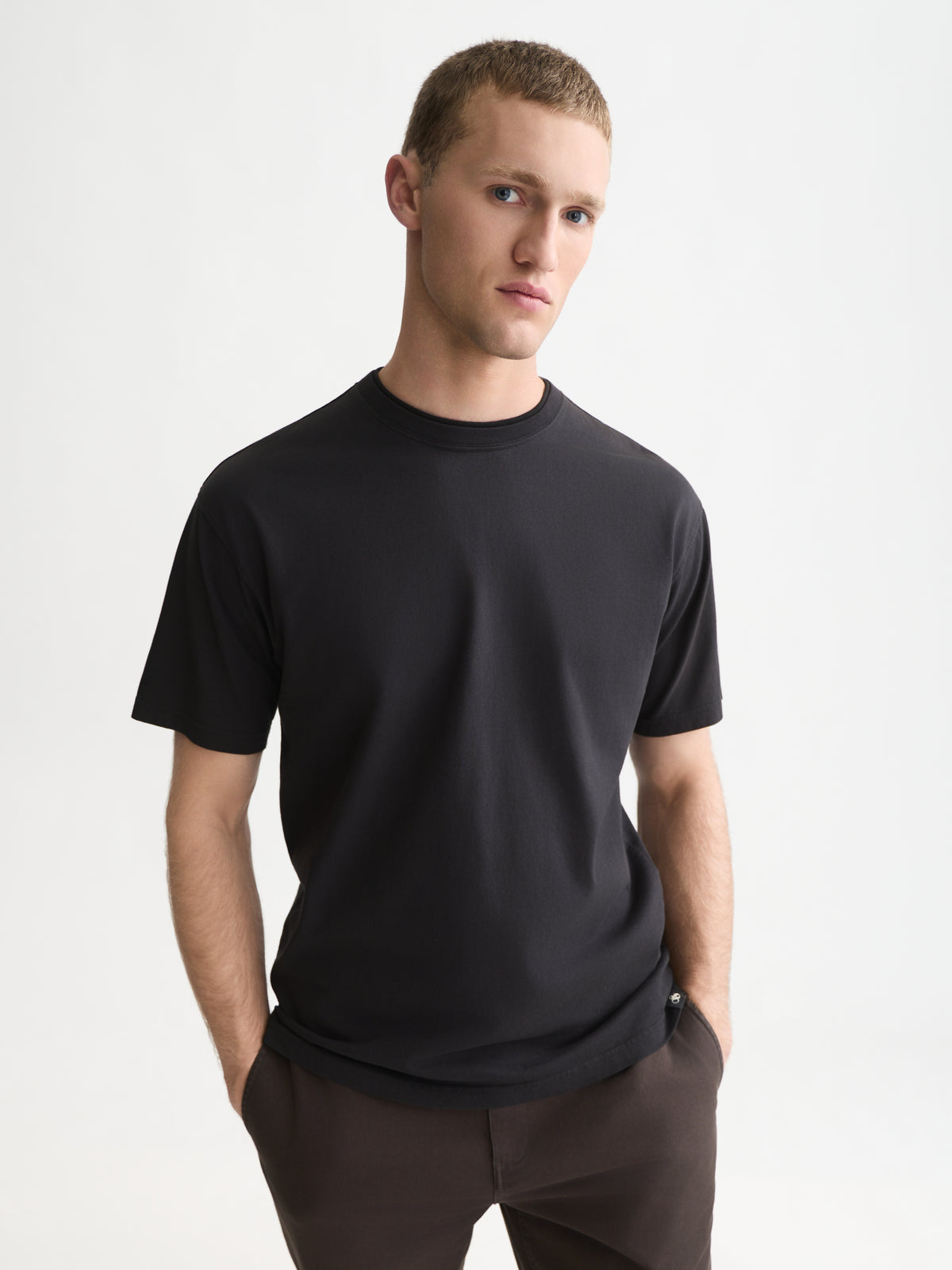 3 Crosses Relaxed-Fit Garment-Dyed T-Shirt - Meteorite