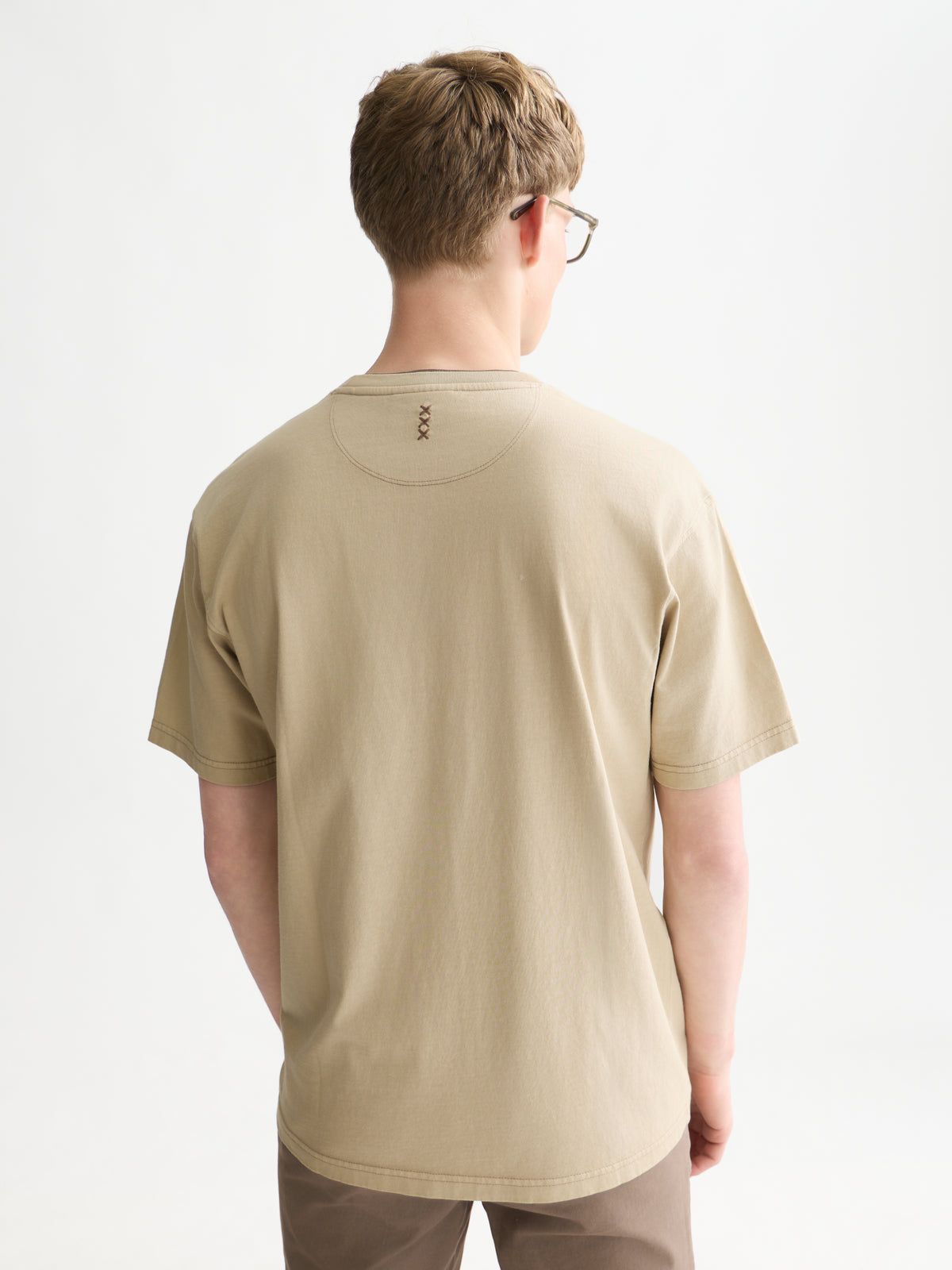 3 Crosses Relaxed-Fit Garment-Dyed T-Shirt - Pure Cashmere-2
