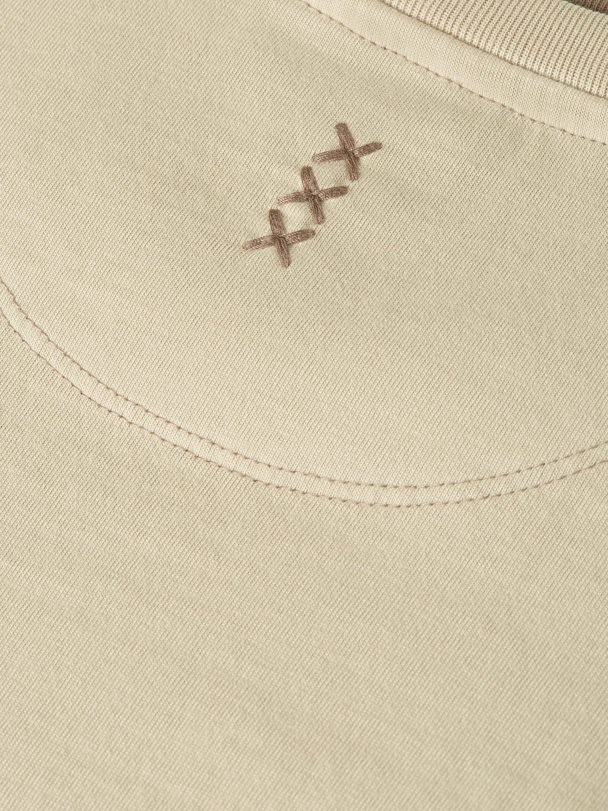 3 Crosses Relaxed-Fit Garment-Dyed T-Shirt - Pure Cashmere