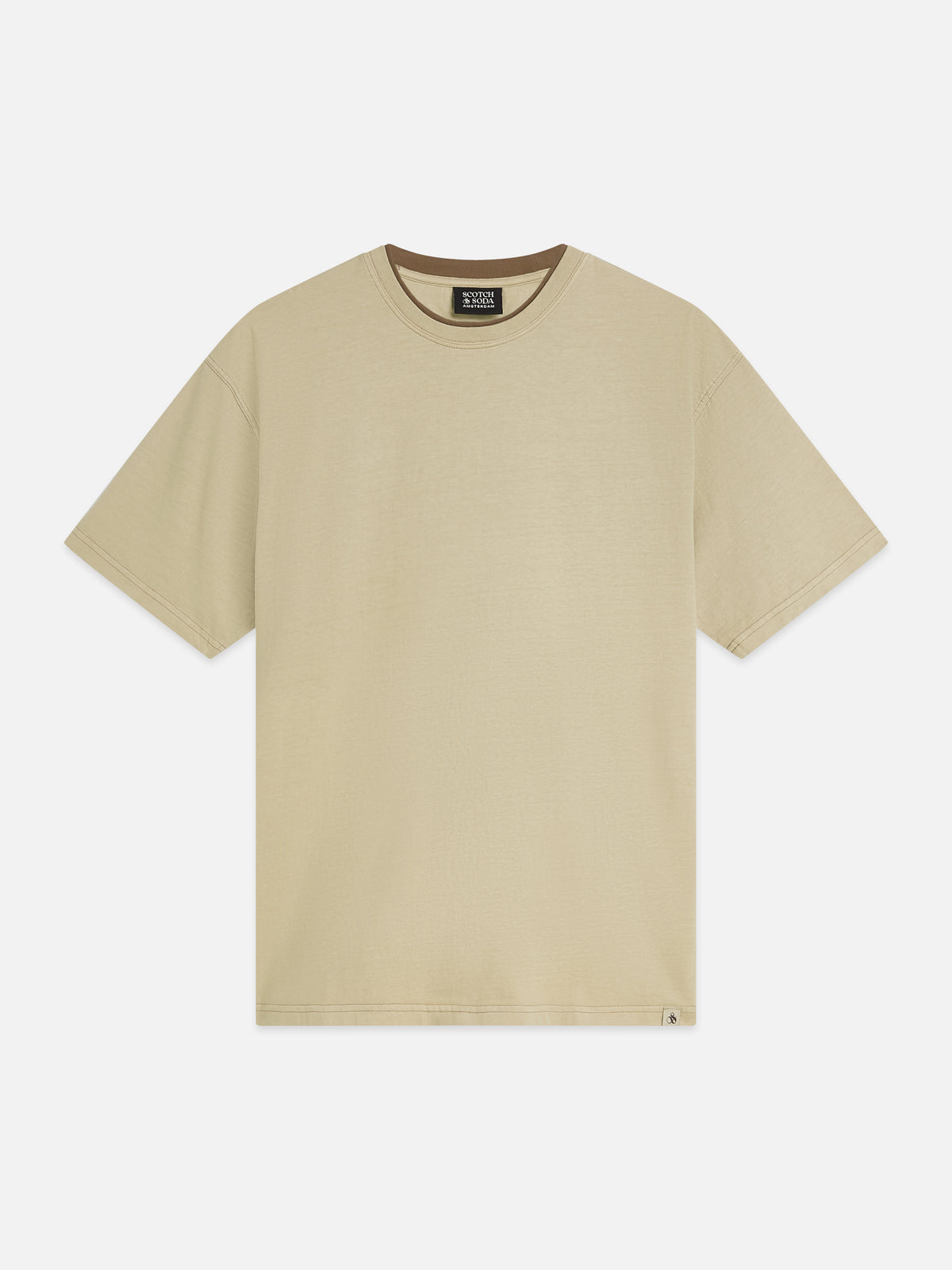 3 Crosses Relaxed-Fit Garment-Dyed T-Shirt - Pure Cashmere