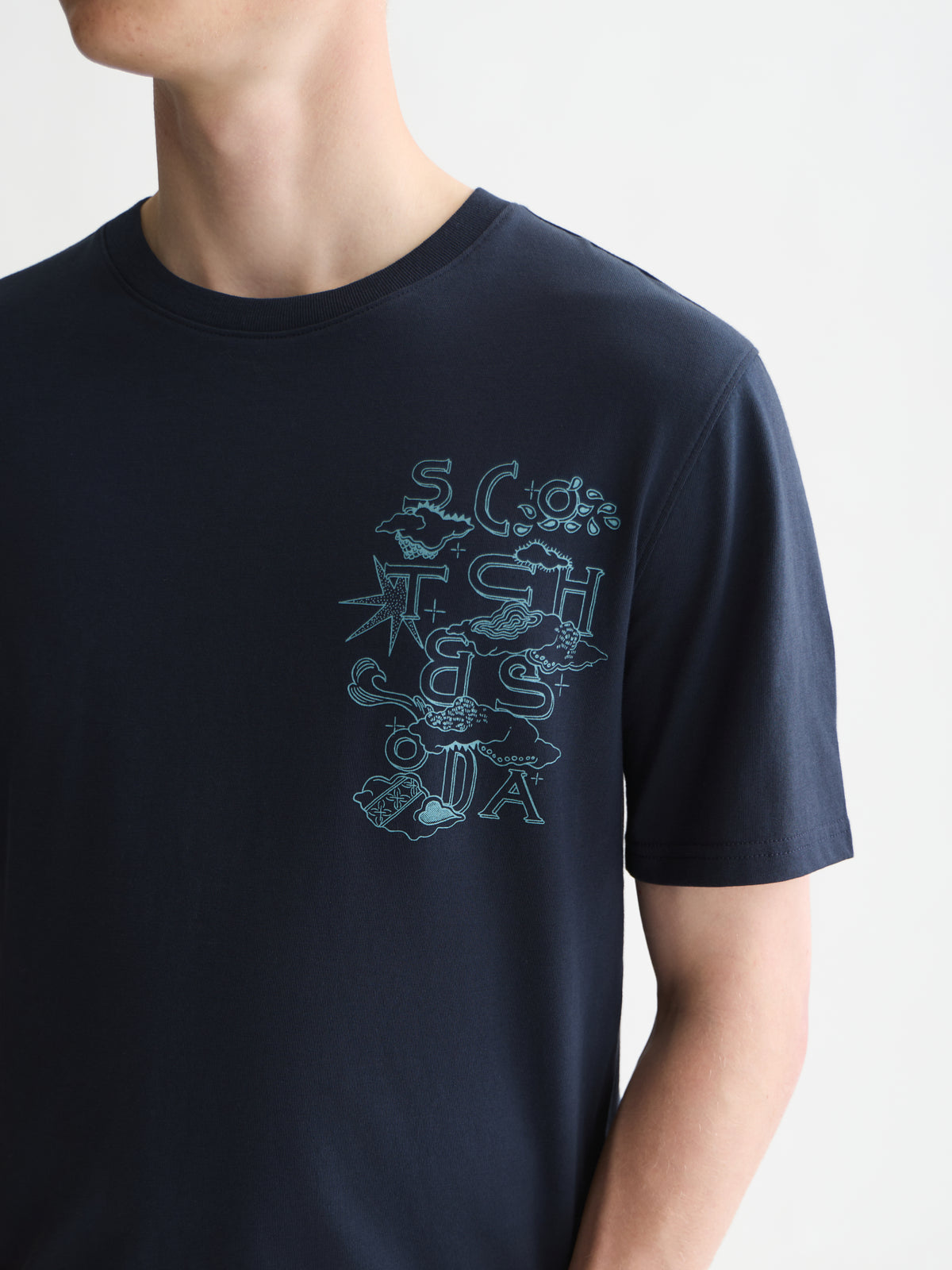 Left Chest Artwork Regular-Fit T-Shirt WI26 - Sky Captain
