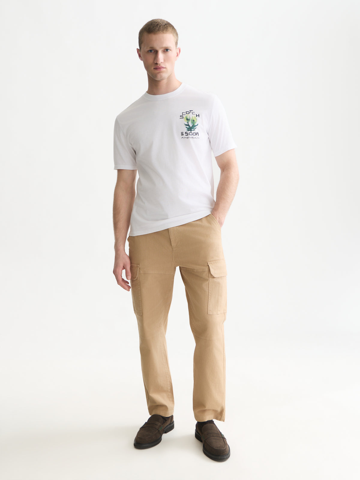 Front And Back Artwork Regular-Fit T-Shirt WI26 - Bright White-3
