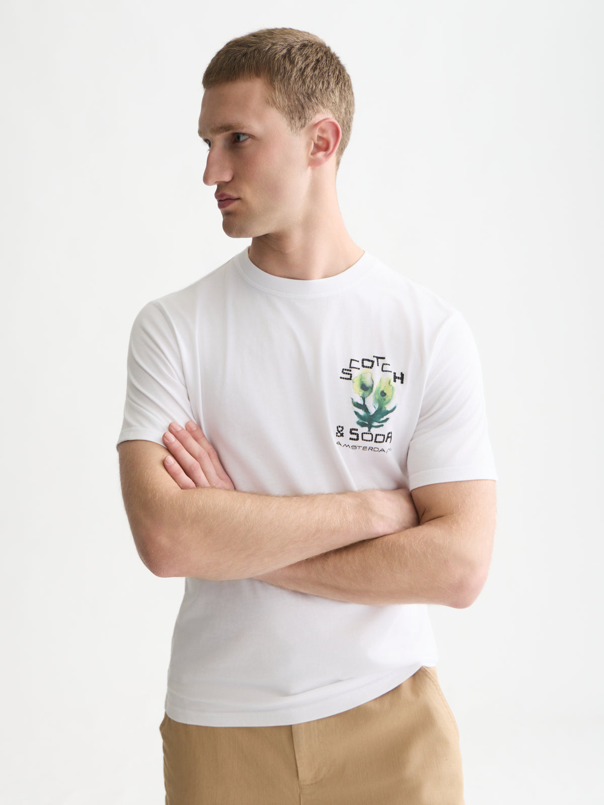 Front And Back Artwork Regular-Fit T-Shirt WI26 - Bright White-1