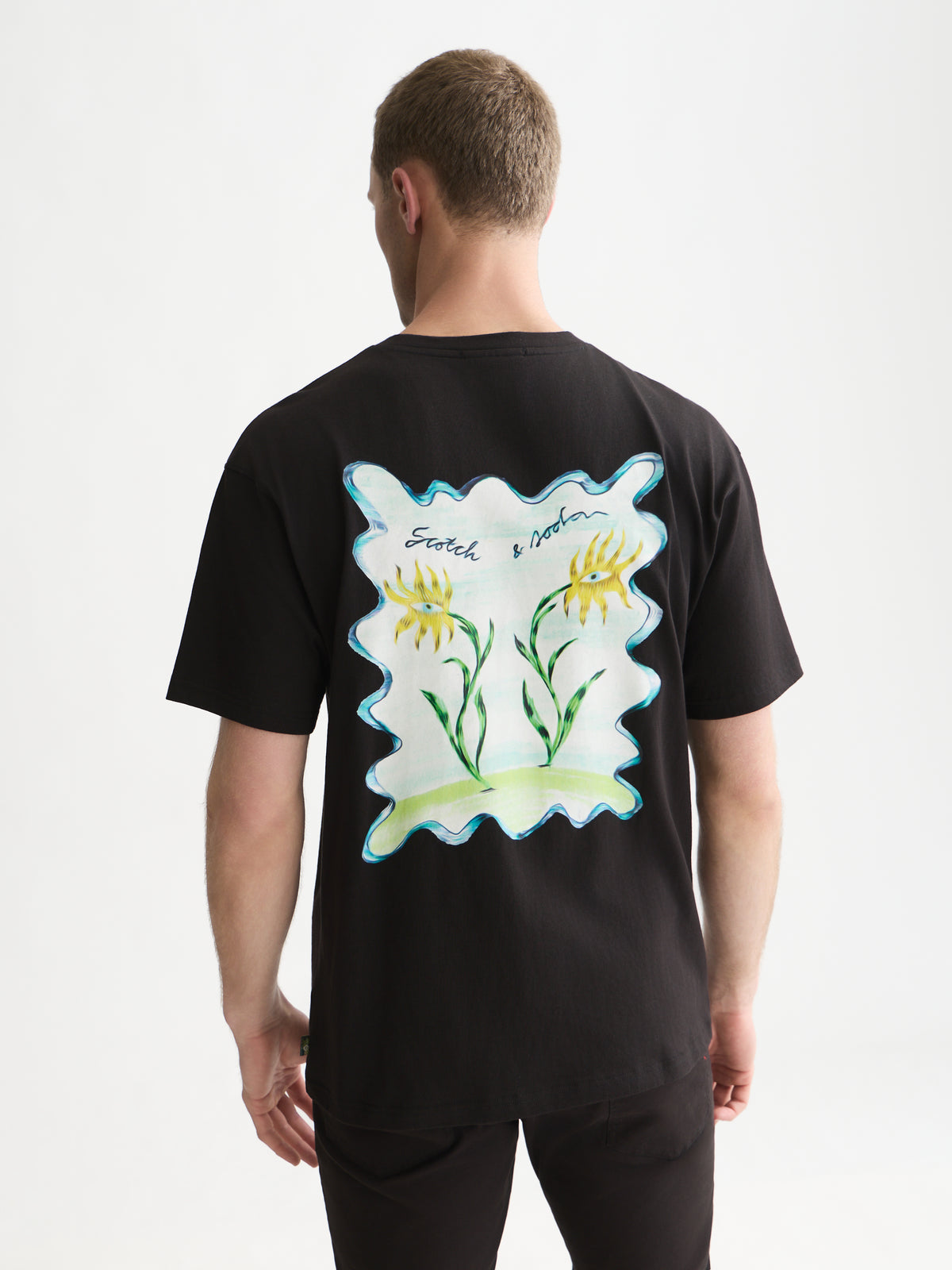 Front And Back Artwork Relaxed-Fit T-Shirt WI26 - Meteorite