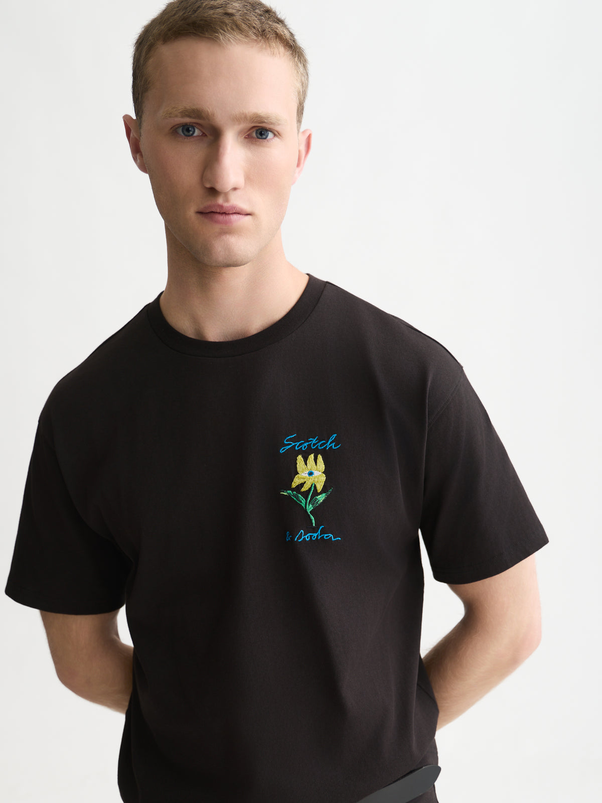 Front And Back Artwork Relaxed-Fit T-Shirt WI26 - Meteorite