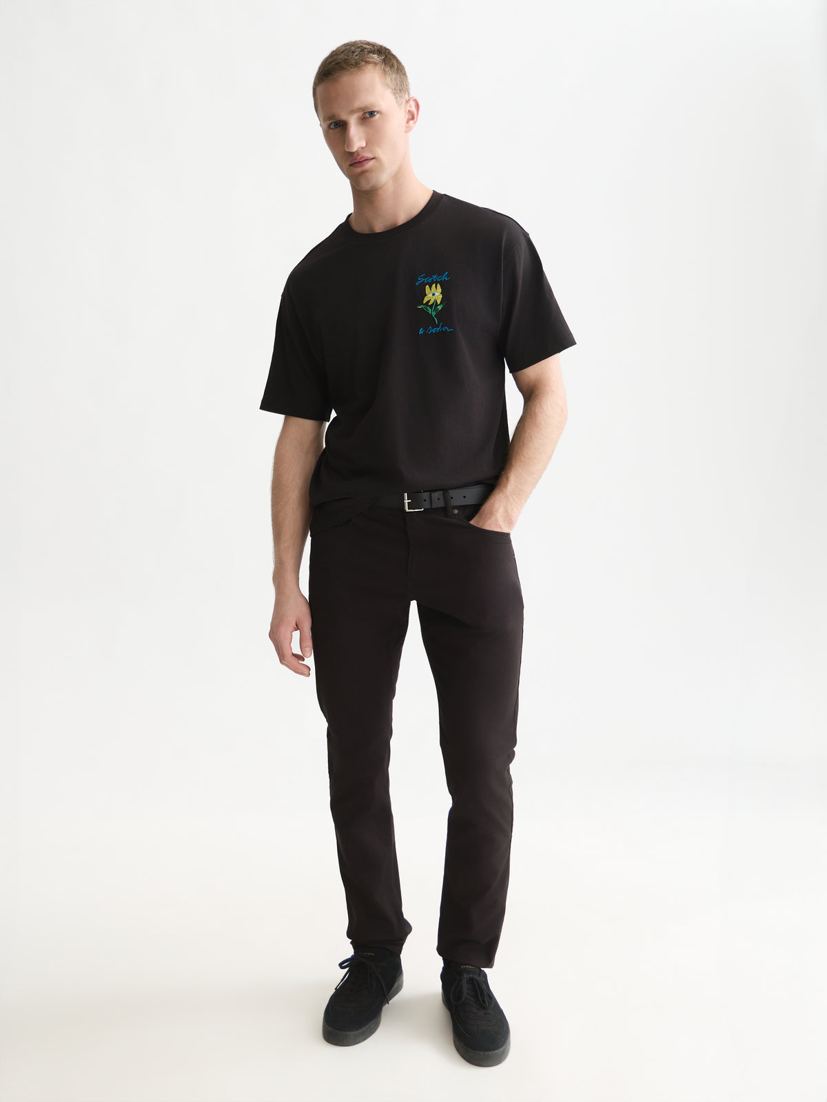 Front And Back Artwork Relaxed-Fit T-Shirt WI26 - Meteorite