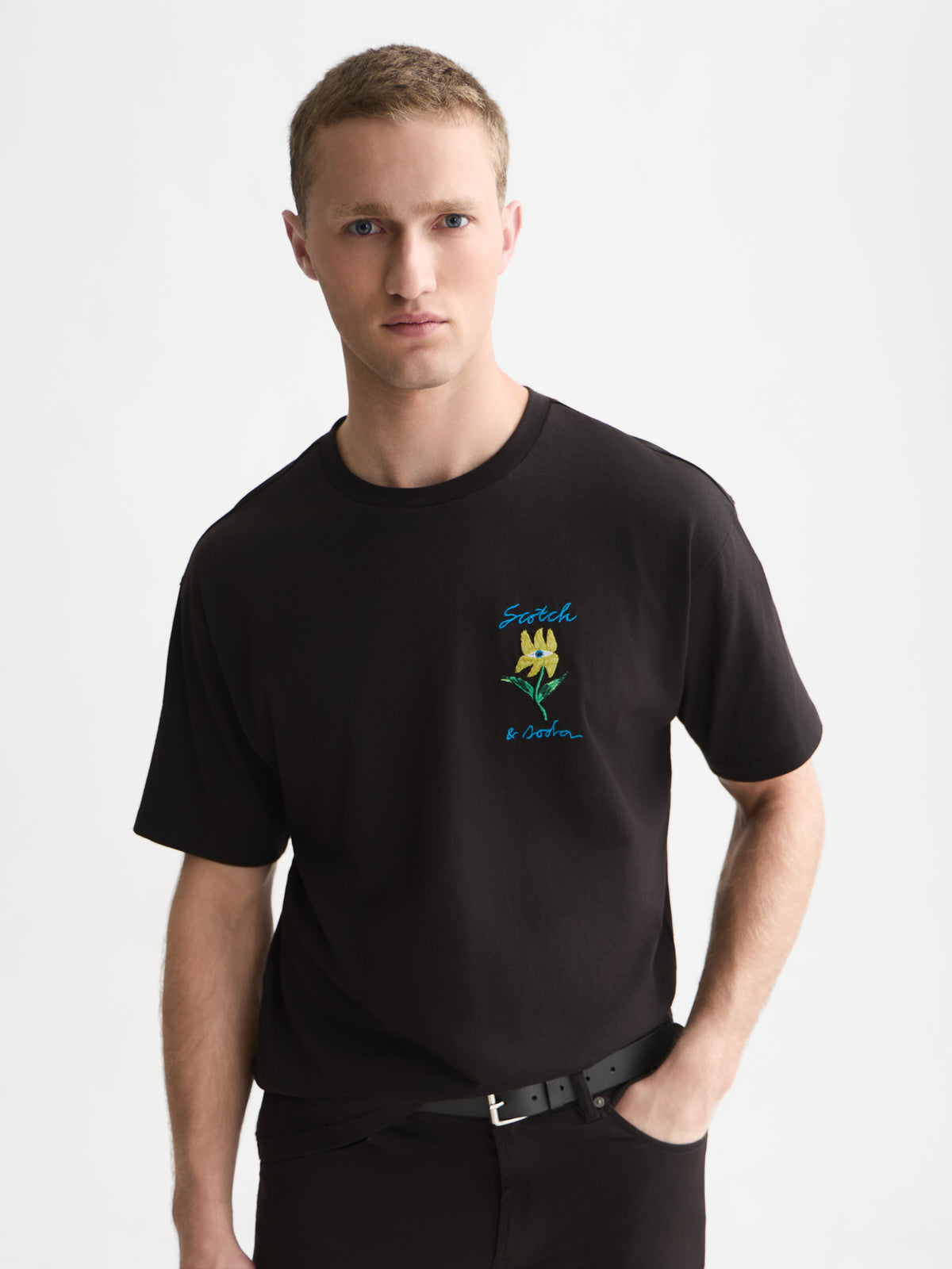 Front And Back Artwork Relaxed-Fit T-Shirt WI26 - Meteorite