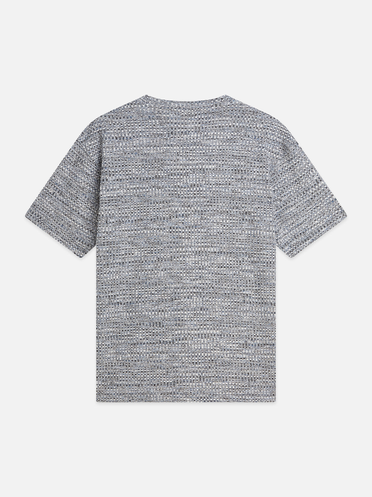 Jacquard Relaxed-Fit T-Shirt - Dark Blue Melange