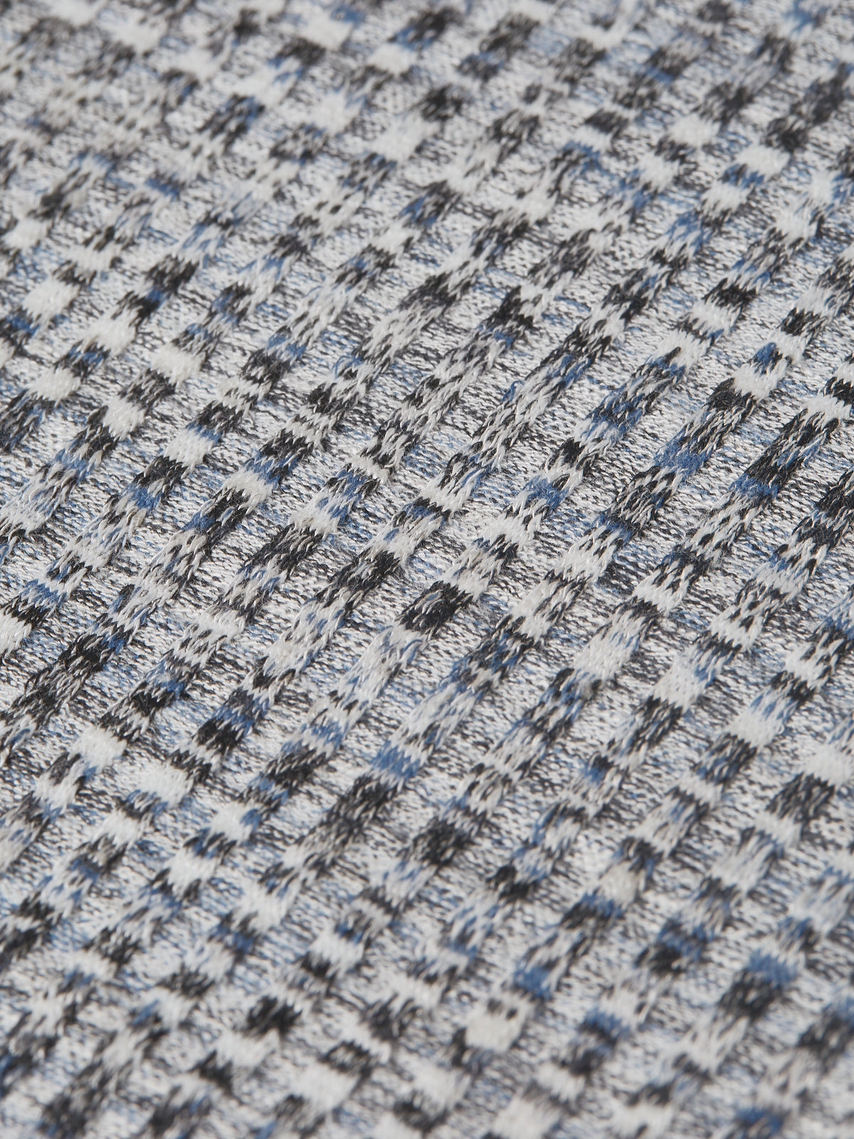 Jacquard Relaxed-Fit T-Shirt - Dark Blue Melange
