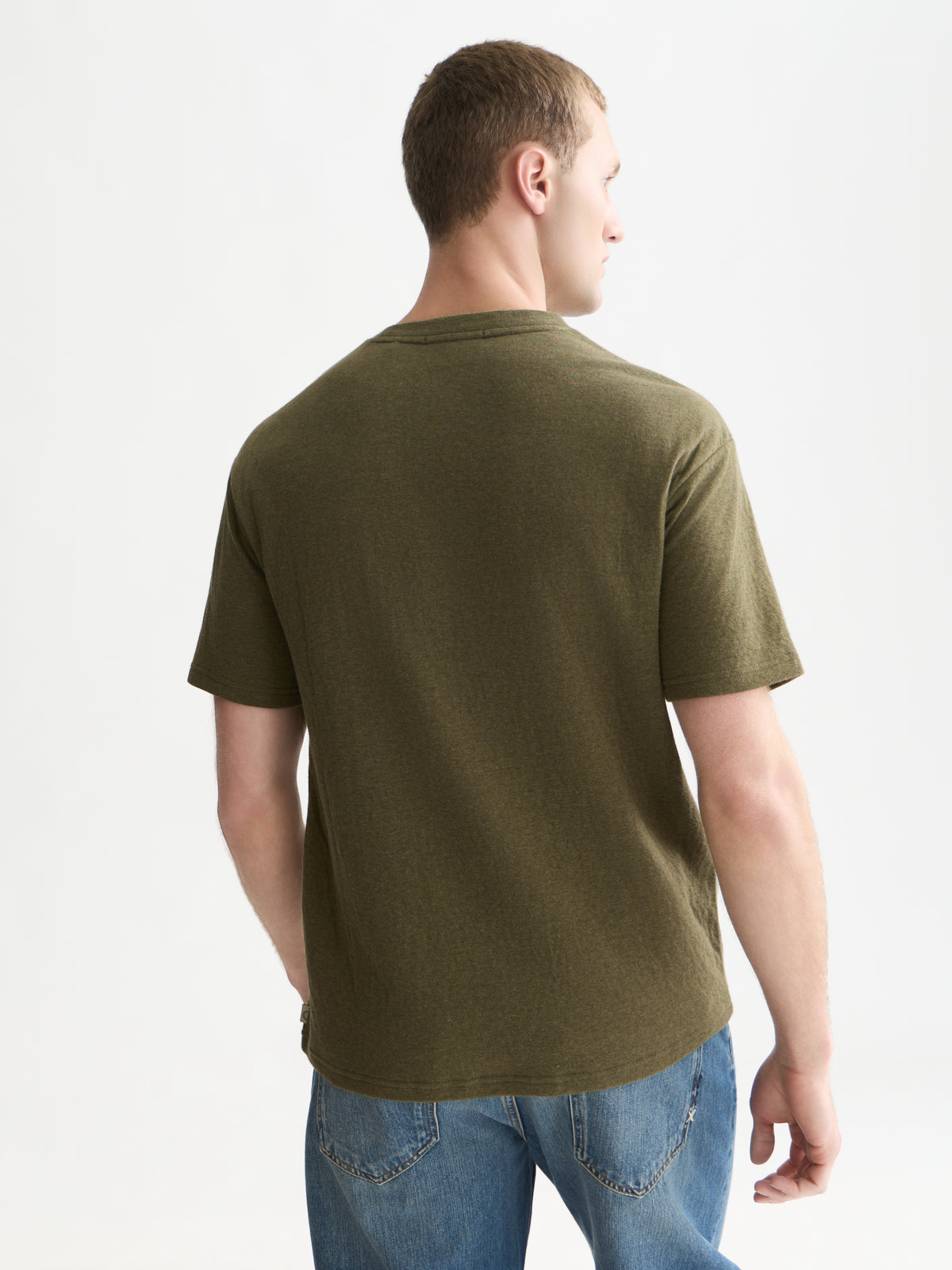 Bonded Chest Pocket And Artwork Relaxed-Fit T-Shirt - Dark Forest Melange-2