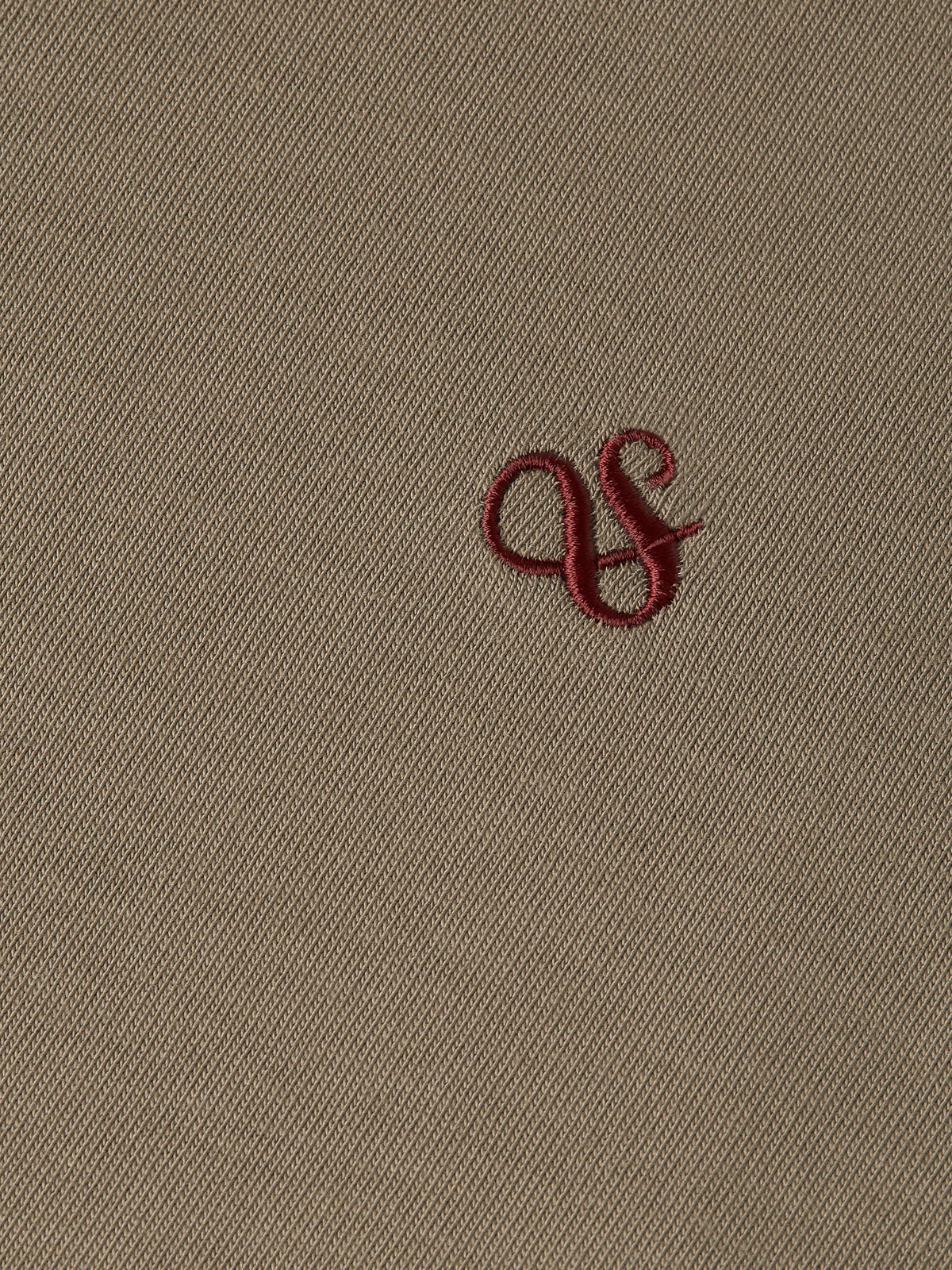 Embroidered Logo Long Sleeved Relaxed-Fit T-Shirt - Walnut