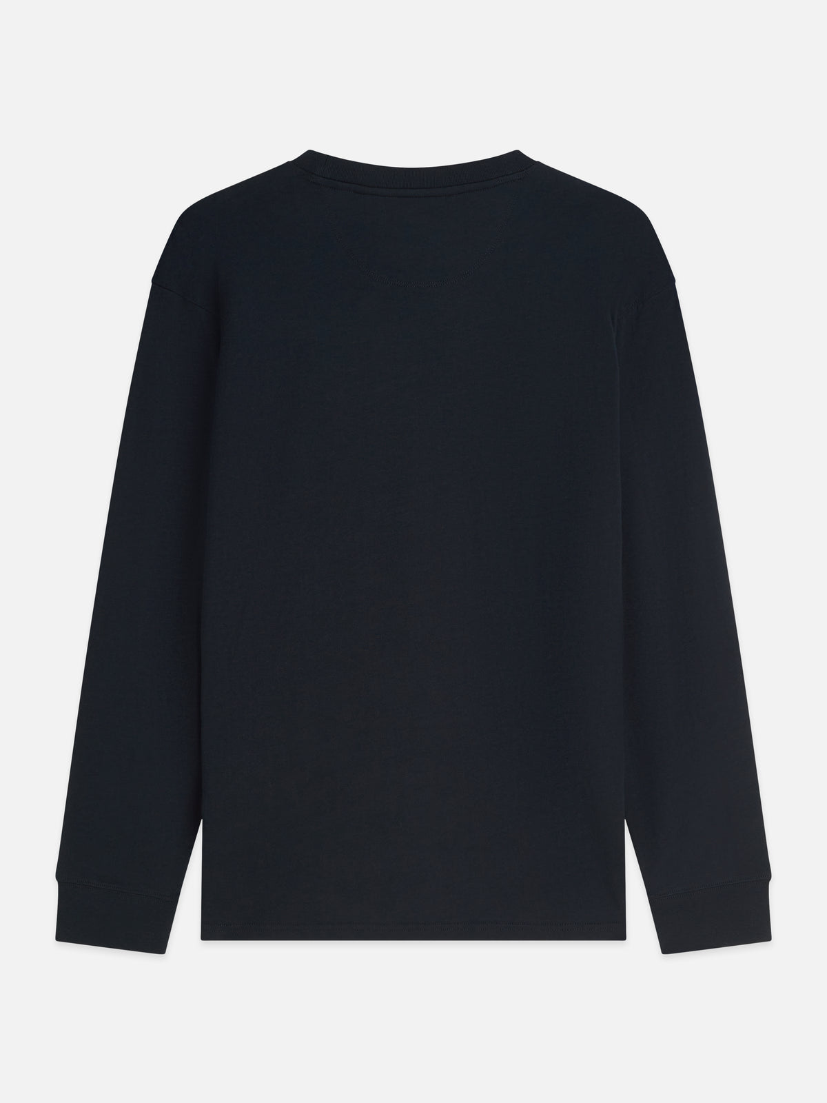 Embroidered Logo Long Sleeved Relaxed-Fit T-Shirt - Sky Captain