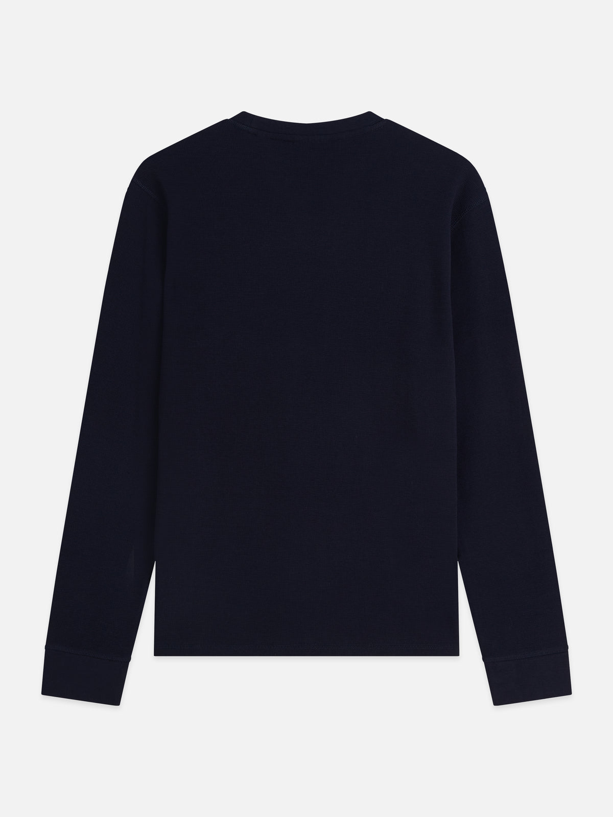 Waffle Regular-Fit Long Sleeved T-Shirt - Sky Captain