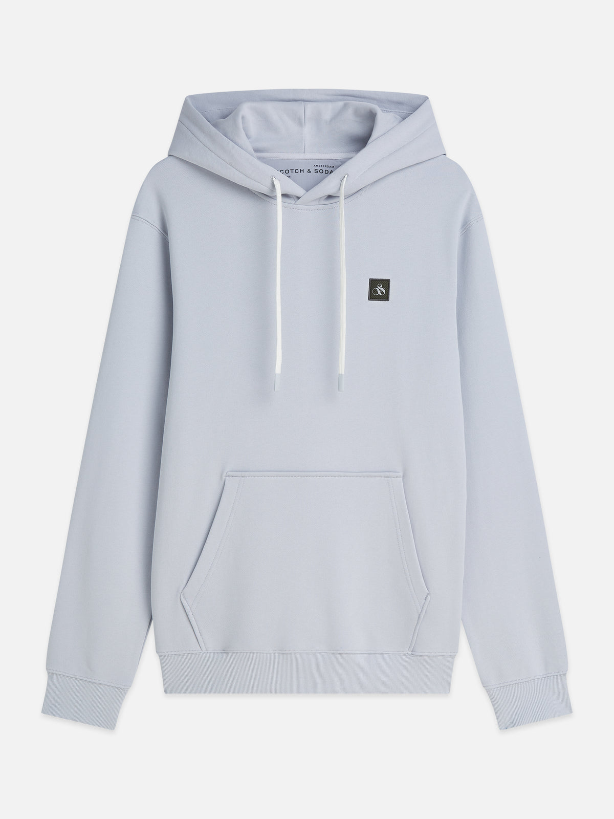 Logo Badge Regular-Fit Hoodie - Grey Dawn