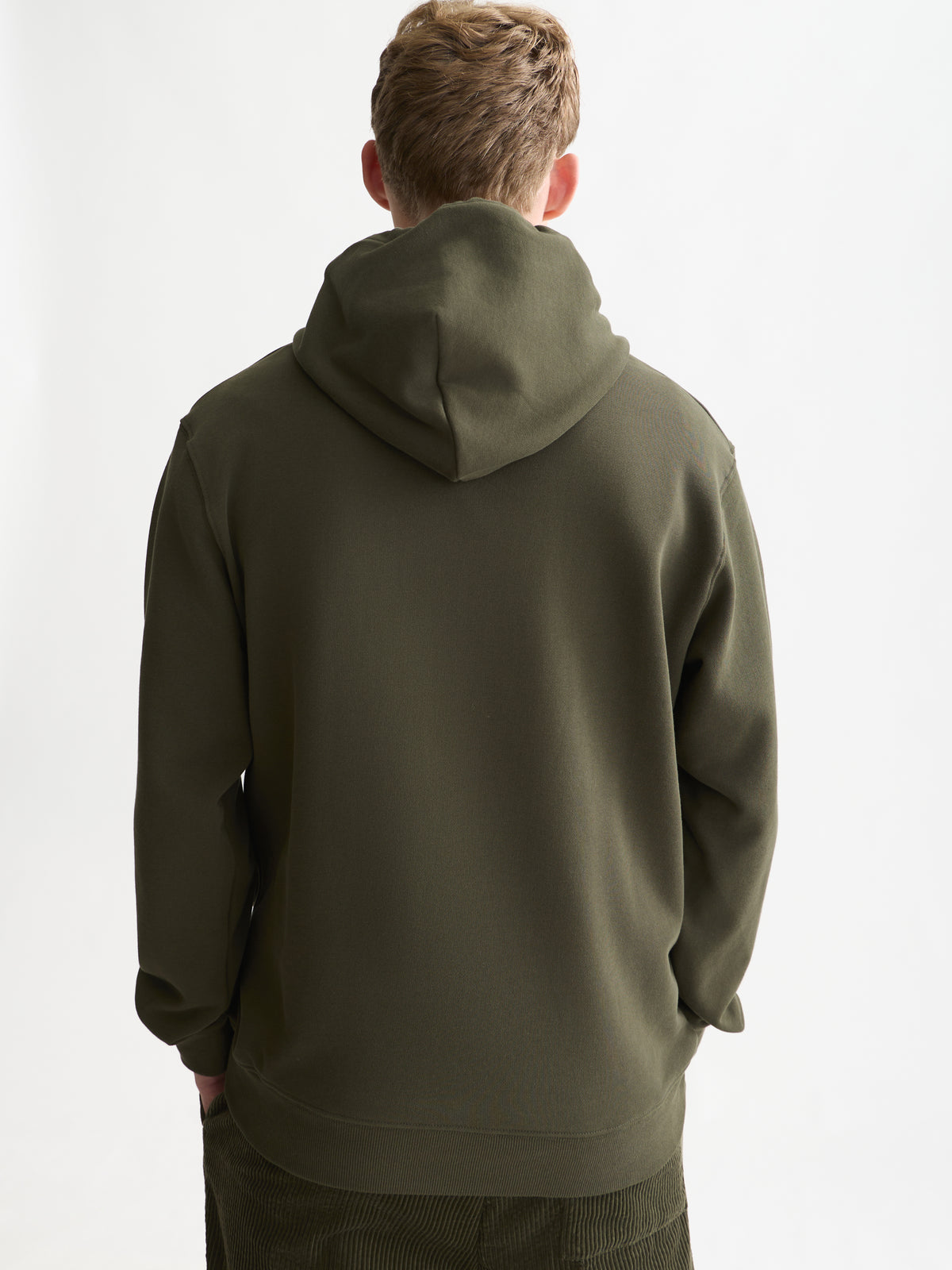 Logo Badge Regular-Fit Hoodie - Forest Night-2