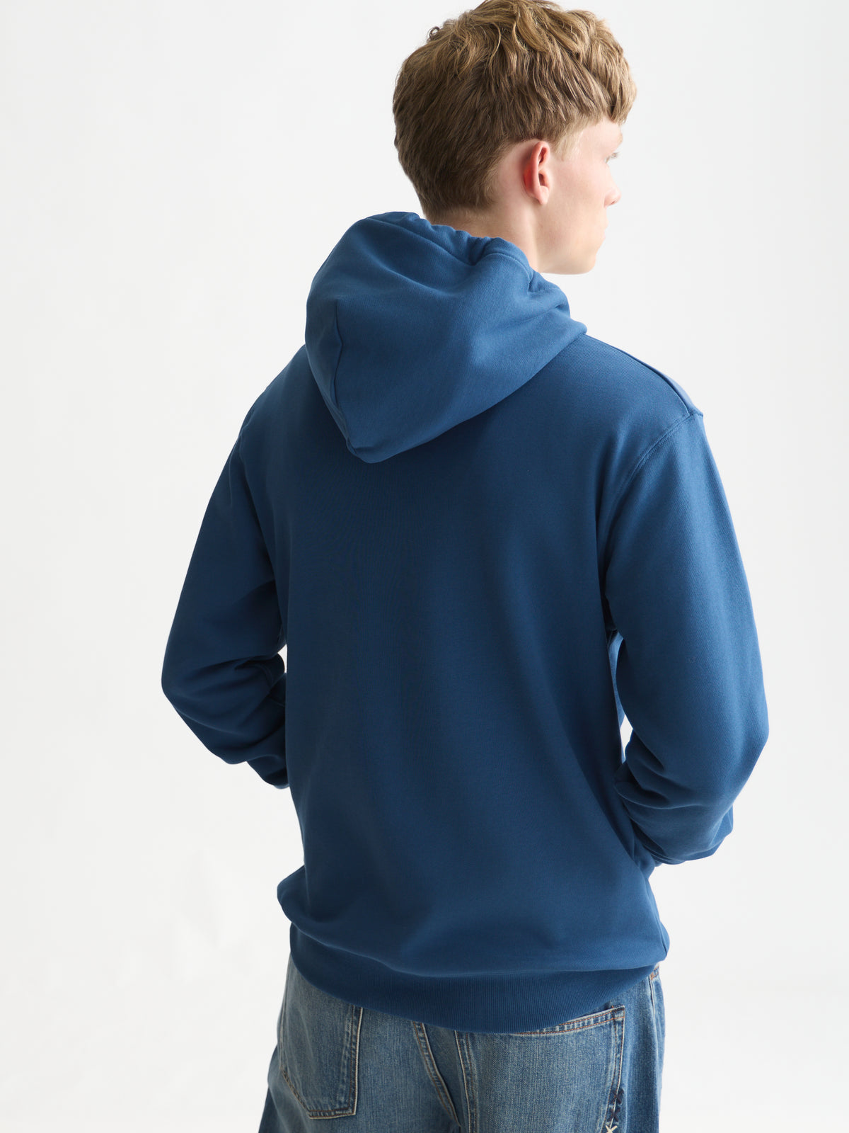Logo Badge Regular-Fit Hoodie - Ensign Blue-2