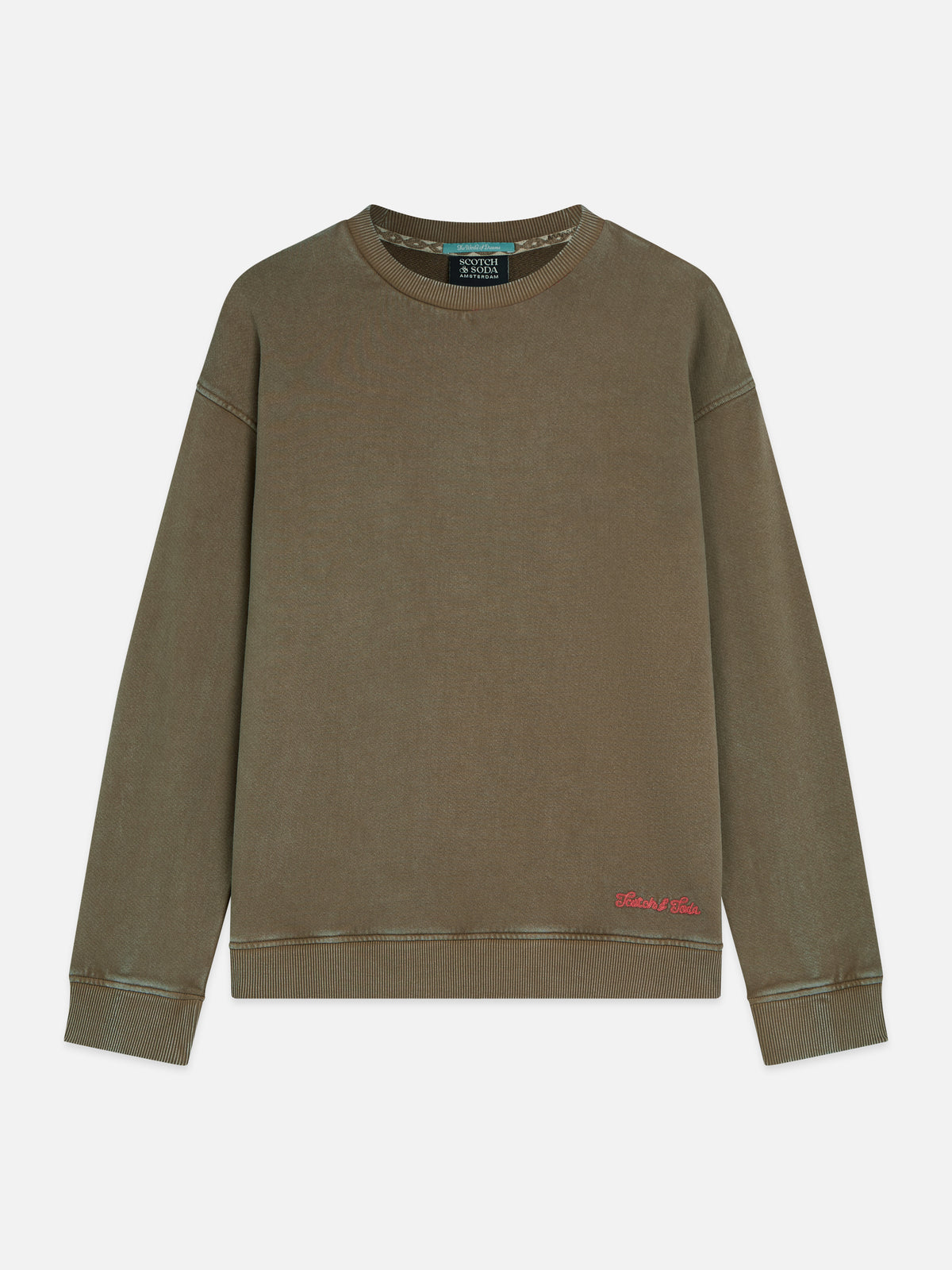 Washed Relaxed-Fit Sweatshirt - Walnut