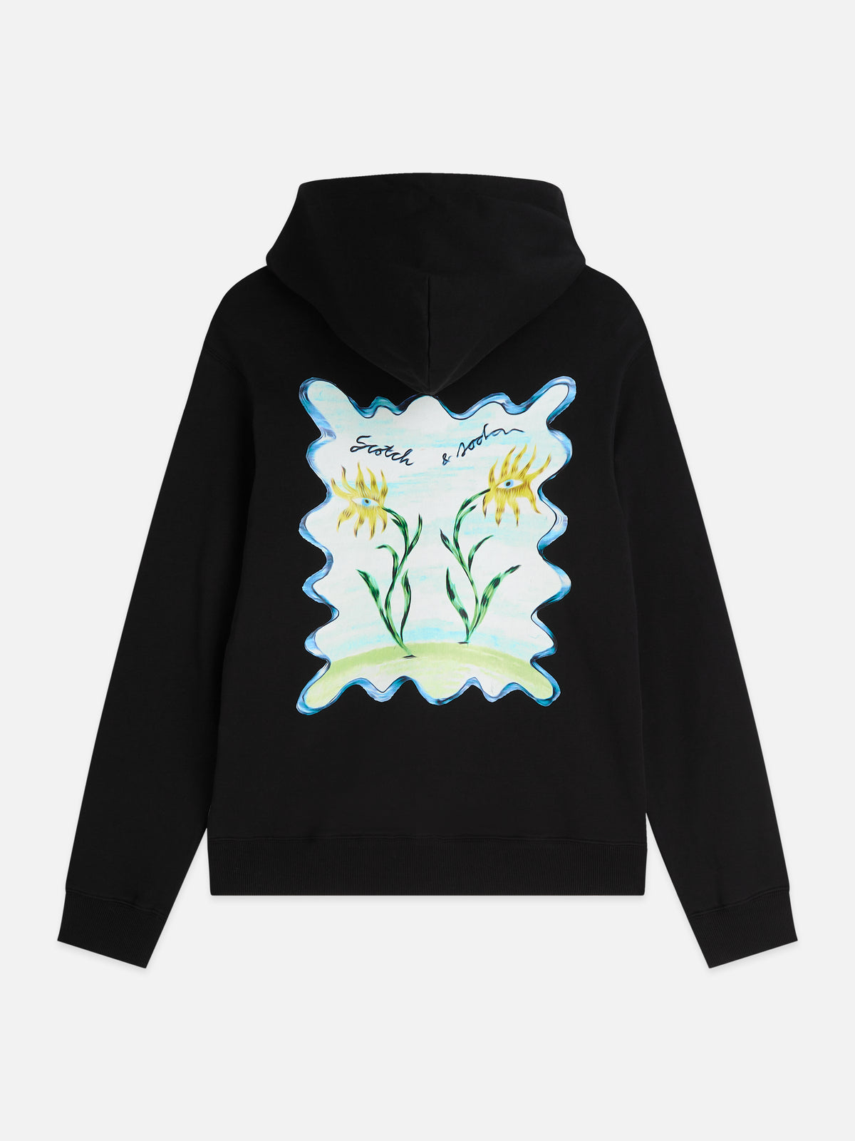 Front And Back Artwork Regular-Fit Hoodie - Meteorite