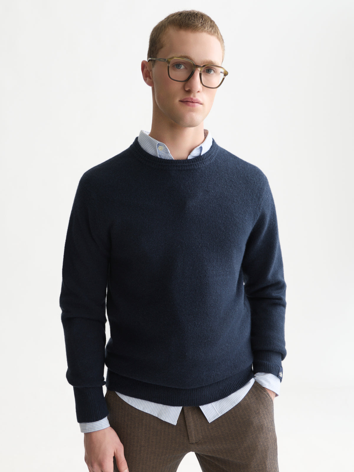 Soft Knit Regular-Fit Pullover - Sky Captain