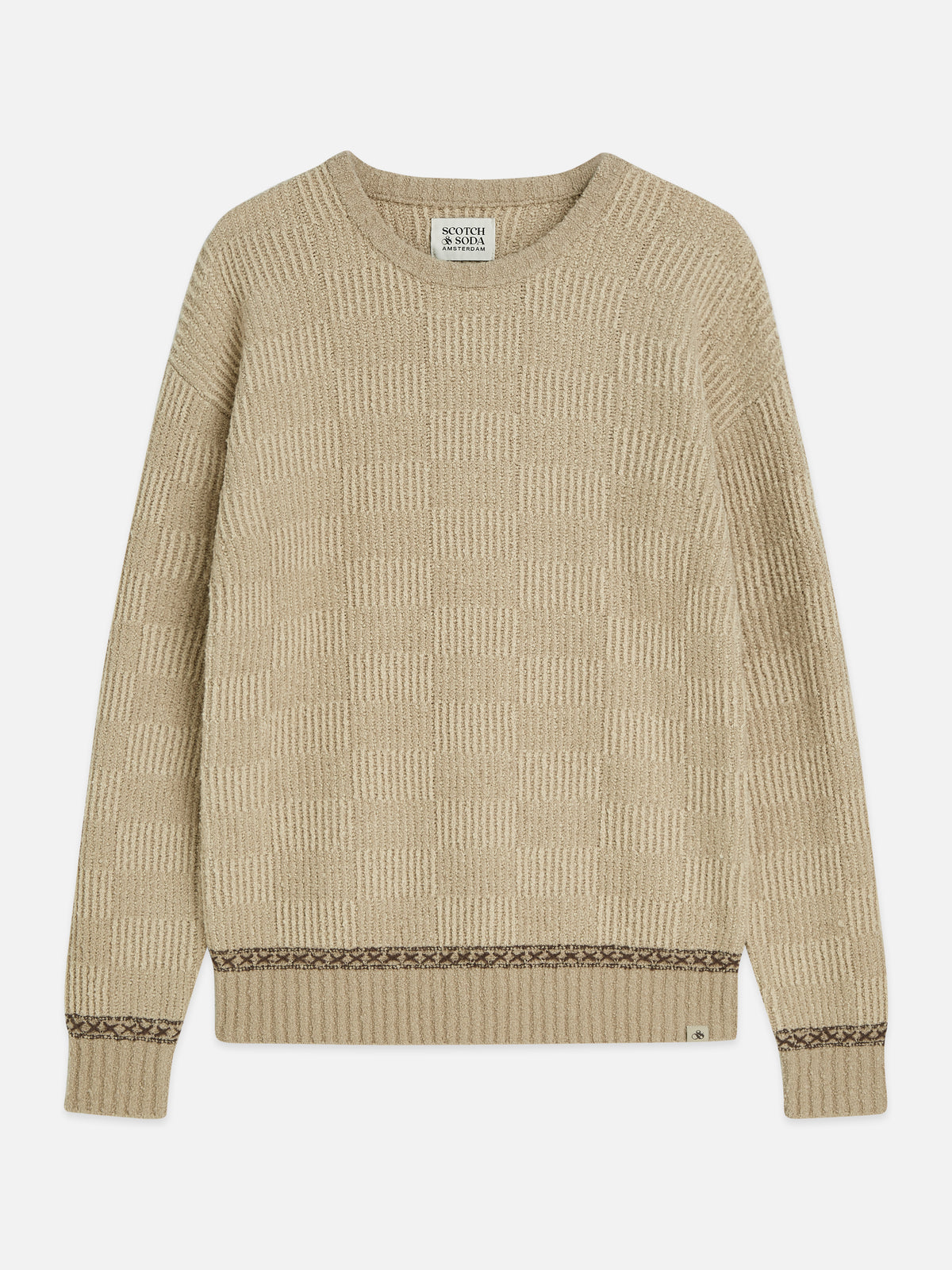 Chenille Structured Extra Dropped Shoulder Pullover - Pure Cashmere